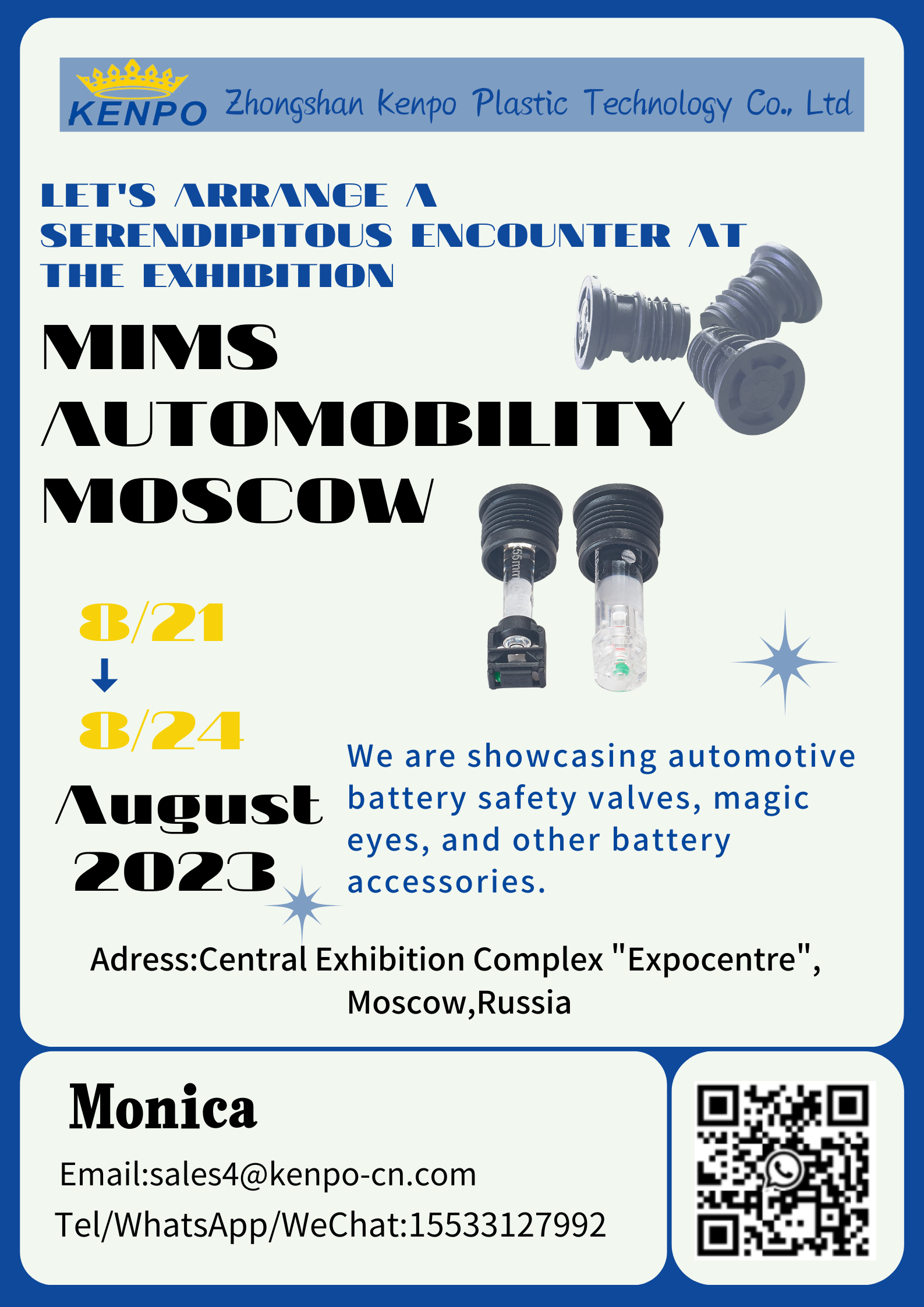 Invitation for Battery Accessories at the MIMS Auto-mobility Moscow Conference and Exhibition